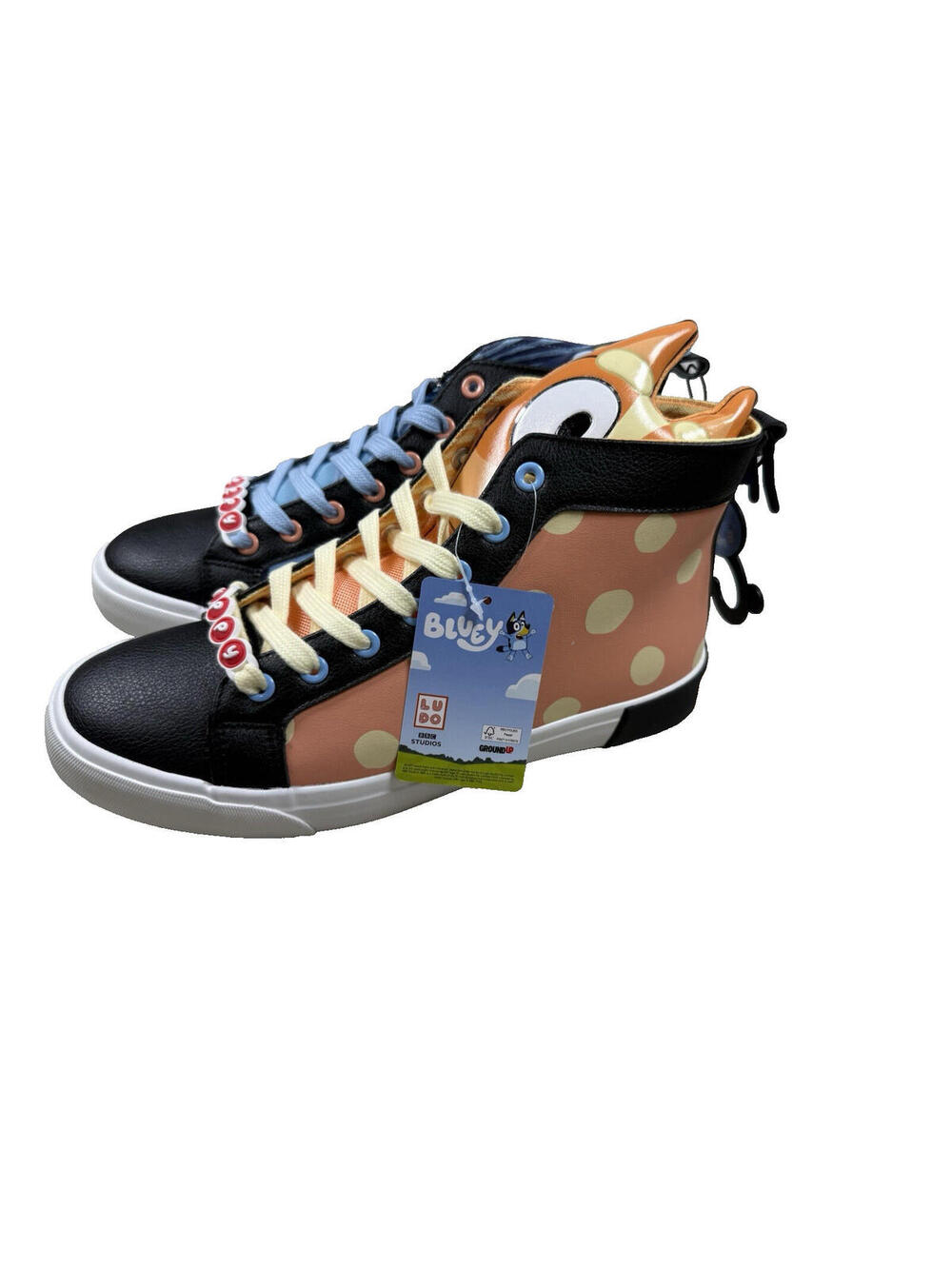 Bluey & Bingo Ground Up Keepy Uppy Men’s Size 8 High Tops Shoes Hot Topic NEW